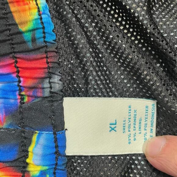 Caribbean Colorful Mens Swim Trunks Shorts Size XL Pockets Fish - Picture 3 of 4